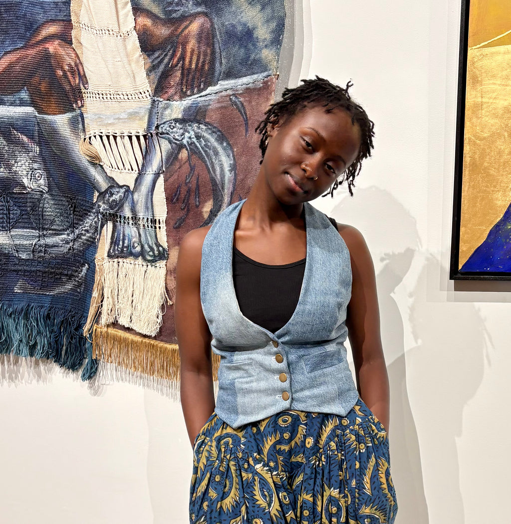 ReLoved Denim Halter Vest