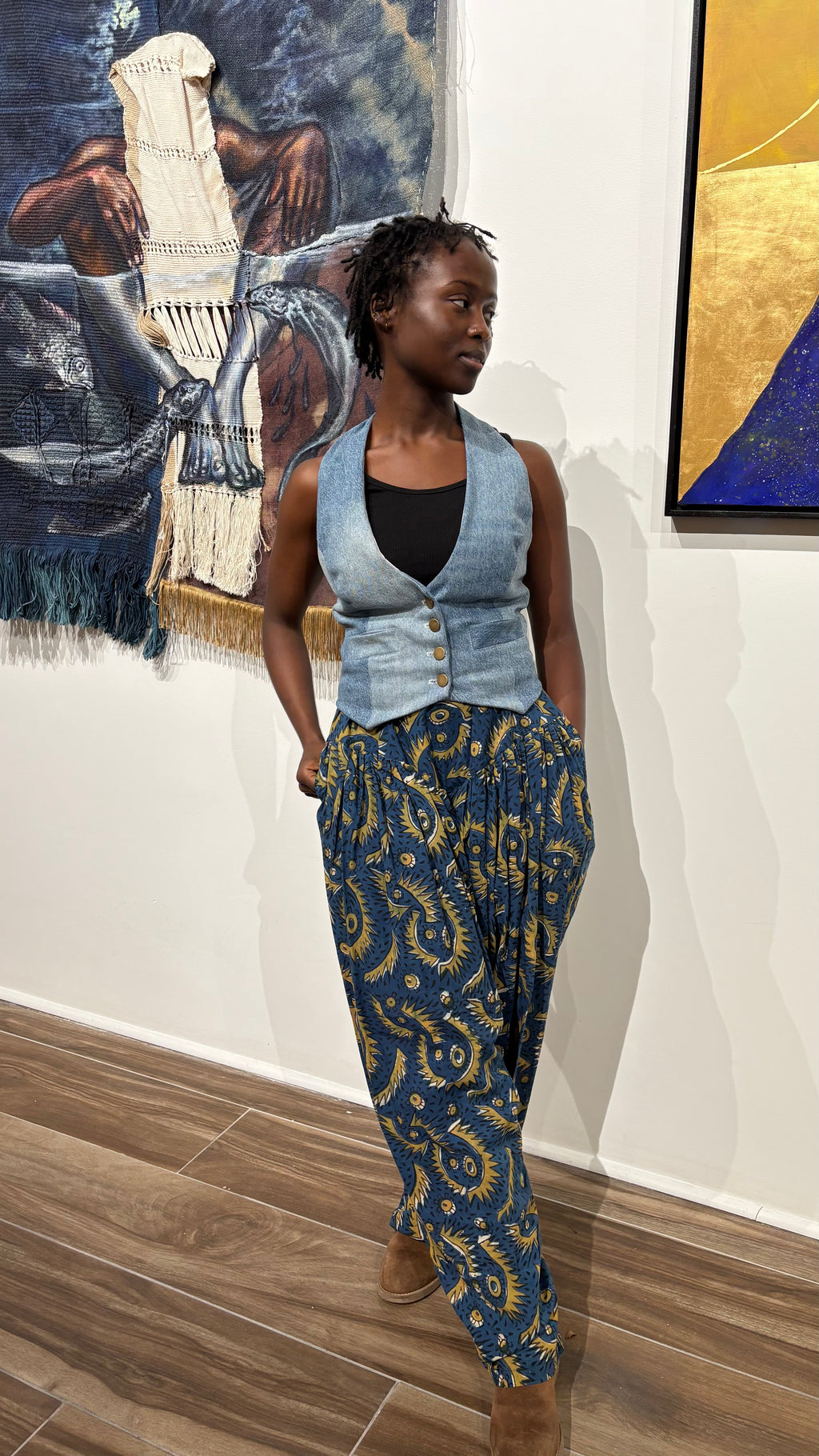 B-Girl Yoked Pleated Pants