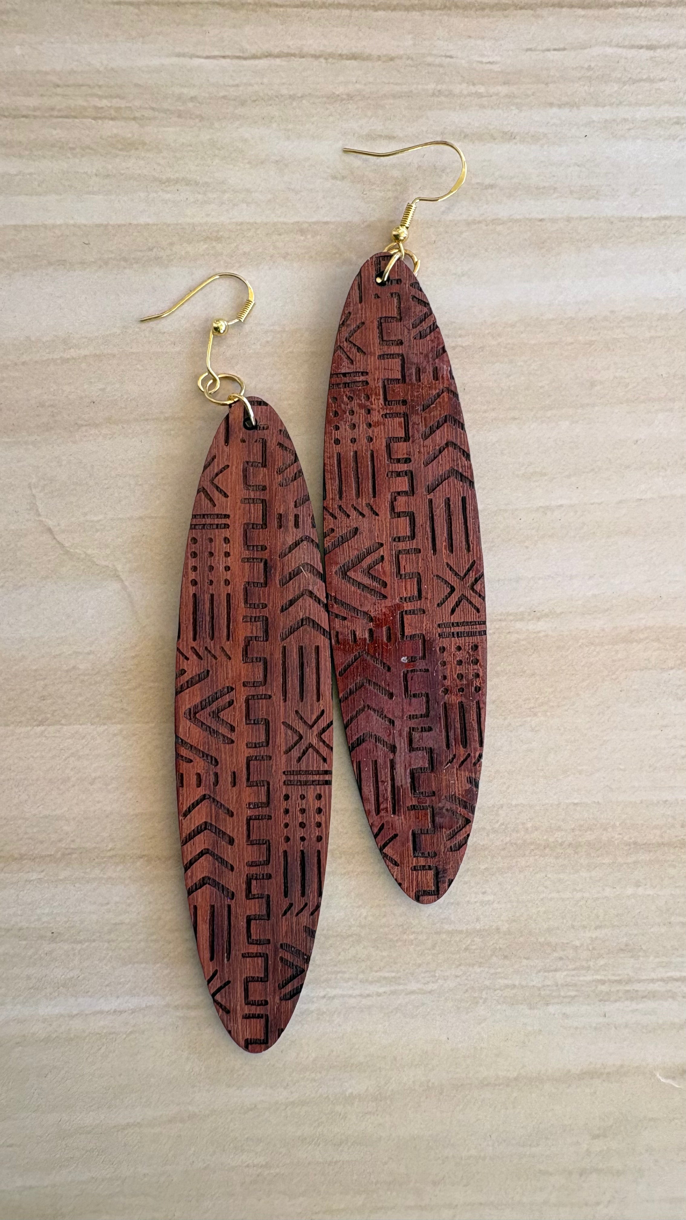 Mud Cloth Muse Drop Earrings