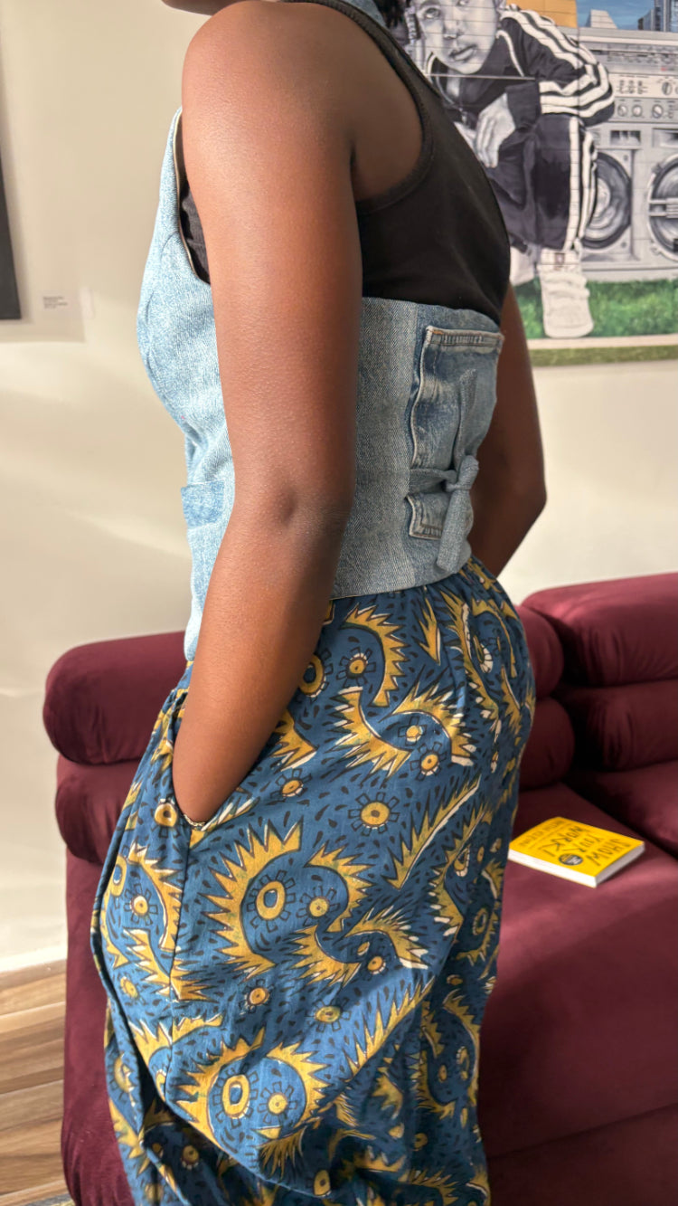 ReLoved Denim Halter Vest